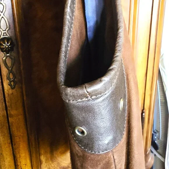 (NWOT) CREMIEUX (M) Brown Suede Vest - Picture 4 of 8